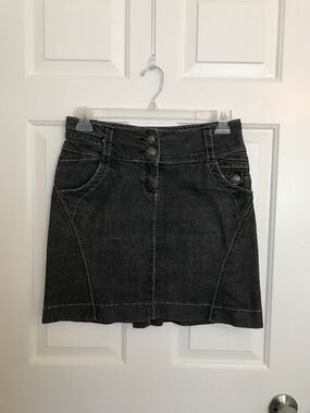 Orsay Denim Jean Skirt Size M/L Black Washed